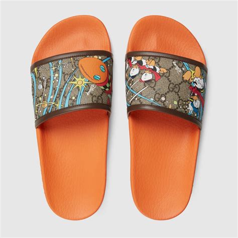 gucci daffy duck shoes|donald duck slide sandals.